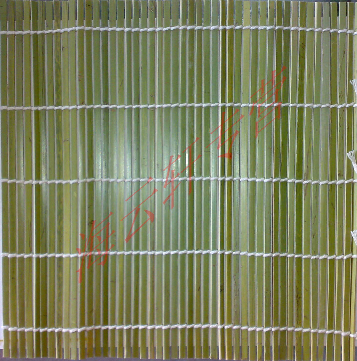 Japanese cuisine 24*24 sushi bamboo curtain Green leather bamboo curtain Sushi mat Bamboo mat roller curtain can be used repeatedly