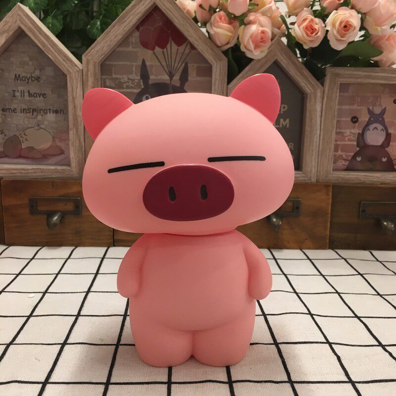 Net red cute pink piggy piggy deposit cylinder prevarrable deposit money cylinder not afraid to fall and not take money pot