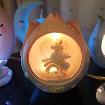 Unicorn night light Creative cute warm bedside lamp Home decoration ornaments Couple gifts Birthday gifts
