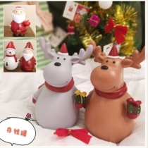 Christmas gifts Decorations Desktop ornaments Santa Claus Snowman Elk Childrens piggy Bank Christmas gifts