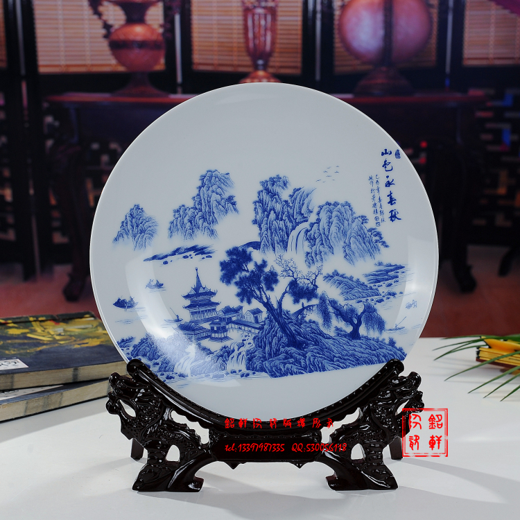 Trang trí nội thất tấm trưng bày tấm gốm ngồi tấm phòng khách treo tấm đơn giản hiện đại thời trang đồ trang trí thủ công quà tặng đồ trang trí nội thất