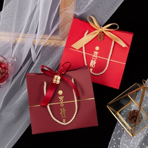 New wedding candy box tote bag hand bag return gift bag Chinese style wedding bridesmaid bridesmaid gift bag