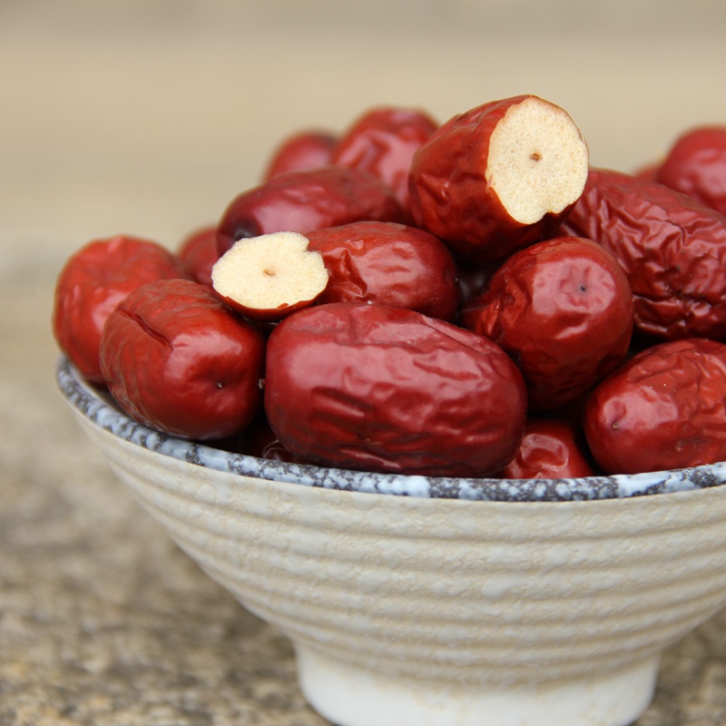 (5 sent to 1) The old seven farmhouse farmhouse farmhouse self-planting small red dates to be free of washing 250g