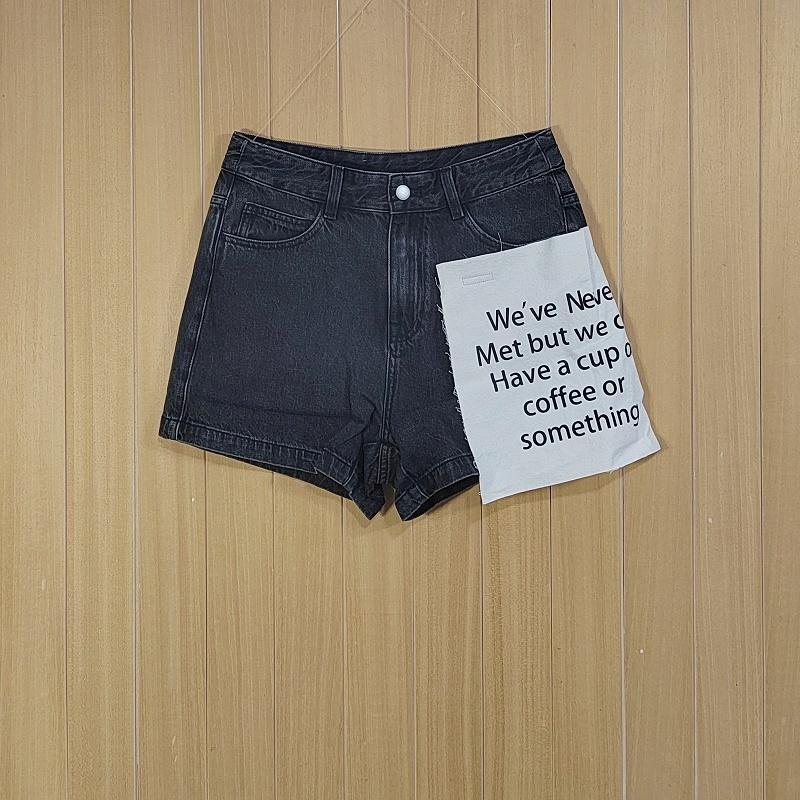 Crown Women's Dayiyan Summer Cotton Denim Shorts Davu230398 One of the Letters on the Pacific
