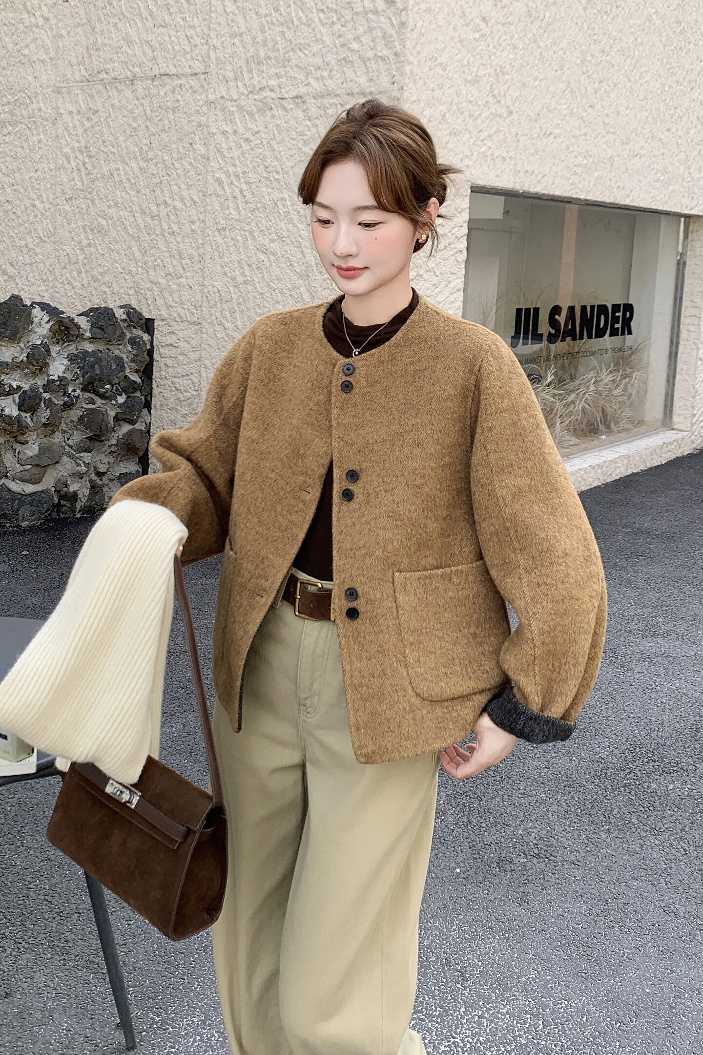 （两面穿）新品现货主推双面羊绒外套2C087-9281-P259-K369,女装毛呢外套,2C087