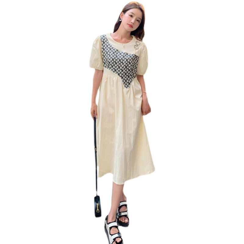 新品夏季拼接仙女连衣裙2C032828P115K168,女装连衣裙,2C032