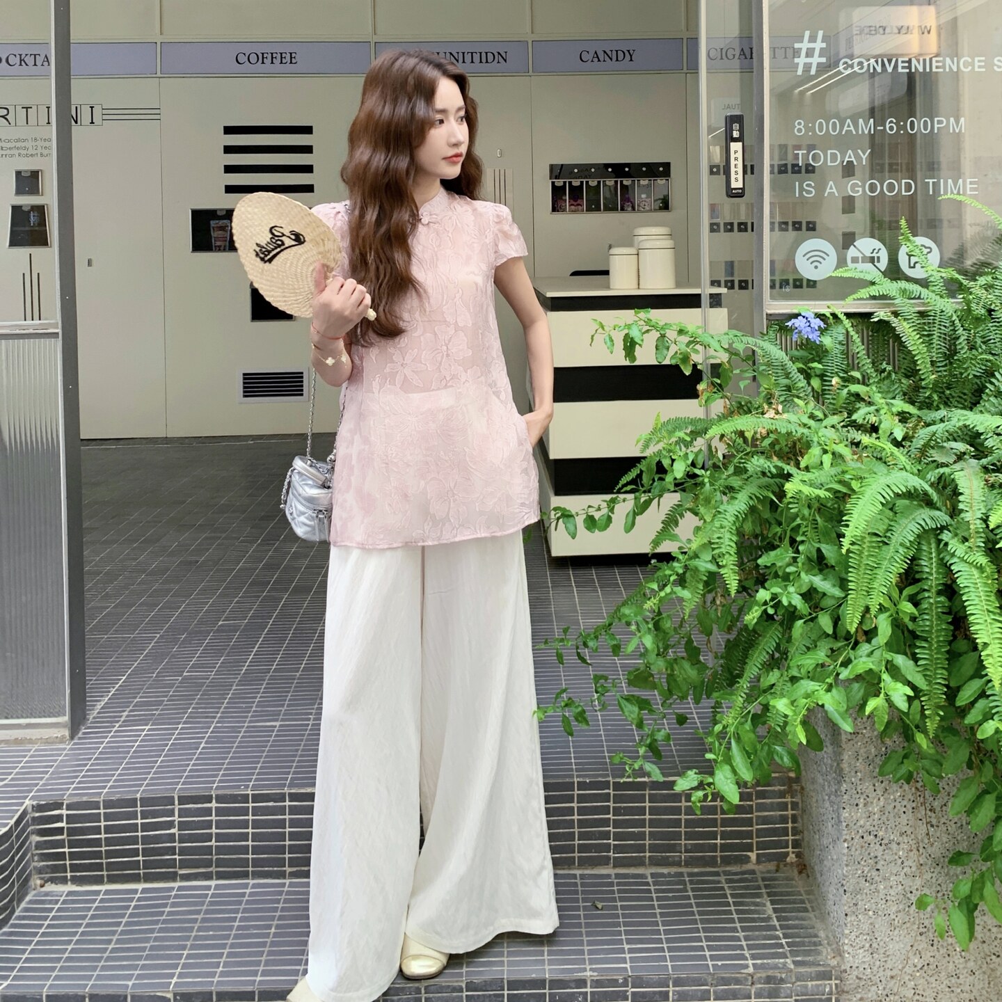 现货：夏装新款新中式风盘扣两件套装2C135-8869P145K218,女装套装/套裙,2C135