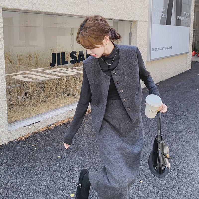 意式小香风轻熟风通勤时尚套装显瘦法式女装小个子小香风显瘦气质,女装套装/套裙,2C077