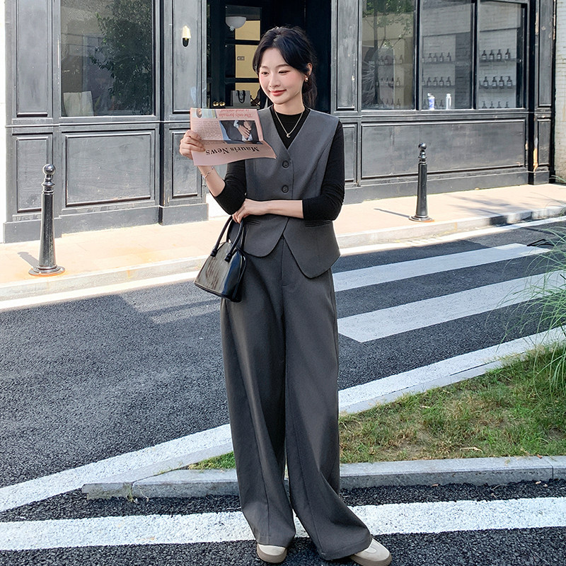 原创现货不规则马甲+弯刀裤两件套2C139-9038-P160-K238,女装套装/套裙,2C139