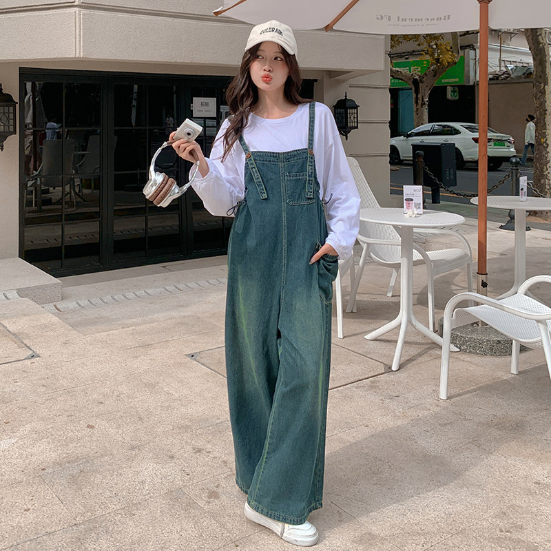 出货中牛仔背带裤宽松2C122-8861-P125-K188,女装连体裤,2C122