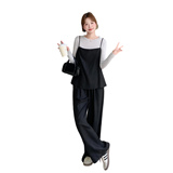 2D078-T1936-P195K278面膜T+斜扣吊带+长裤3件套，女装套装/套裙，2D078