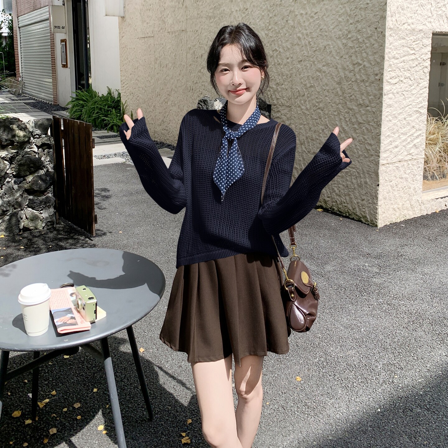 现货：秋装新款时尚针织上衣＋百褶短裙两件套2C135-8889P155K228,女装套装/套裙,2C135