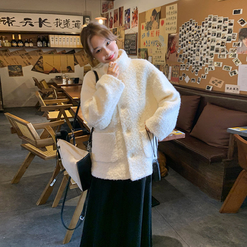 现货·~~主推款退货率少数据好加厚羊羔毛毛毛皮草买家秀有,女装短外套,2C262