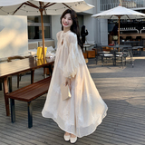【】法式刺绣小众设计感连衣裙C161-6805-P155-K218，女装连衣裙，2C161