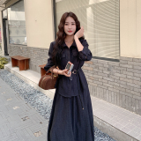 秋装新款时尚套装牛仔色两件套2C092-98662-P165-K238，女装套装/套裙，2C092
