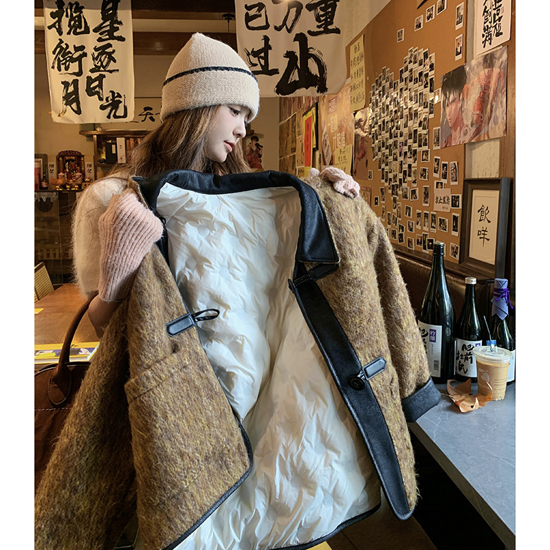 【现货】【主推】新小香面料羊毛外套内胆羽绒D9987P255K378,女装羽绒服,2C321