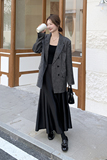 灰色西装外套两件套2025秋季高级感宽松休闲西服吊带裙时尚套装，女装套装/套裙，2C088