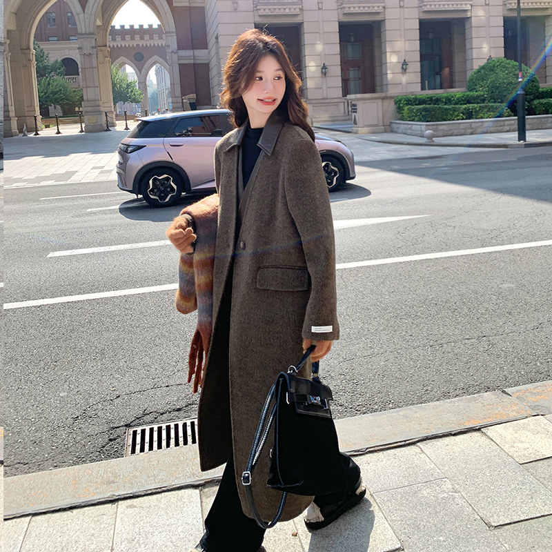 现货加棉加厚厚款毛呢大衣2c280-p195-k278,女装风衣,2C280