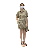 【25夏季现货】夏季薄款设计感衬衫两件套2C032838P110K158，女装套装/套裙，2C032