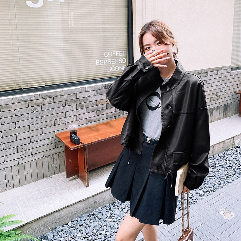 【新款】现货附买家秀2025秋季皮衣外套2C075-205-P145-K198,女装短外套,2C075