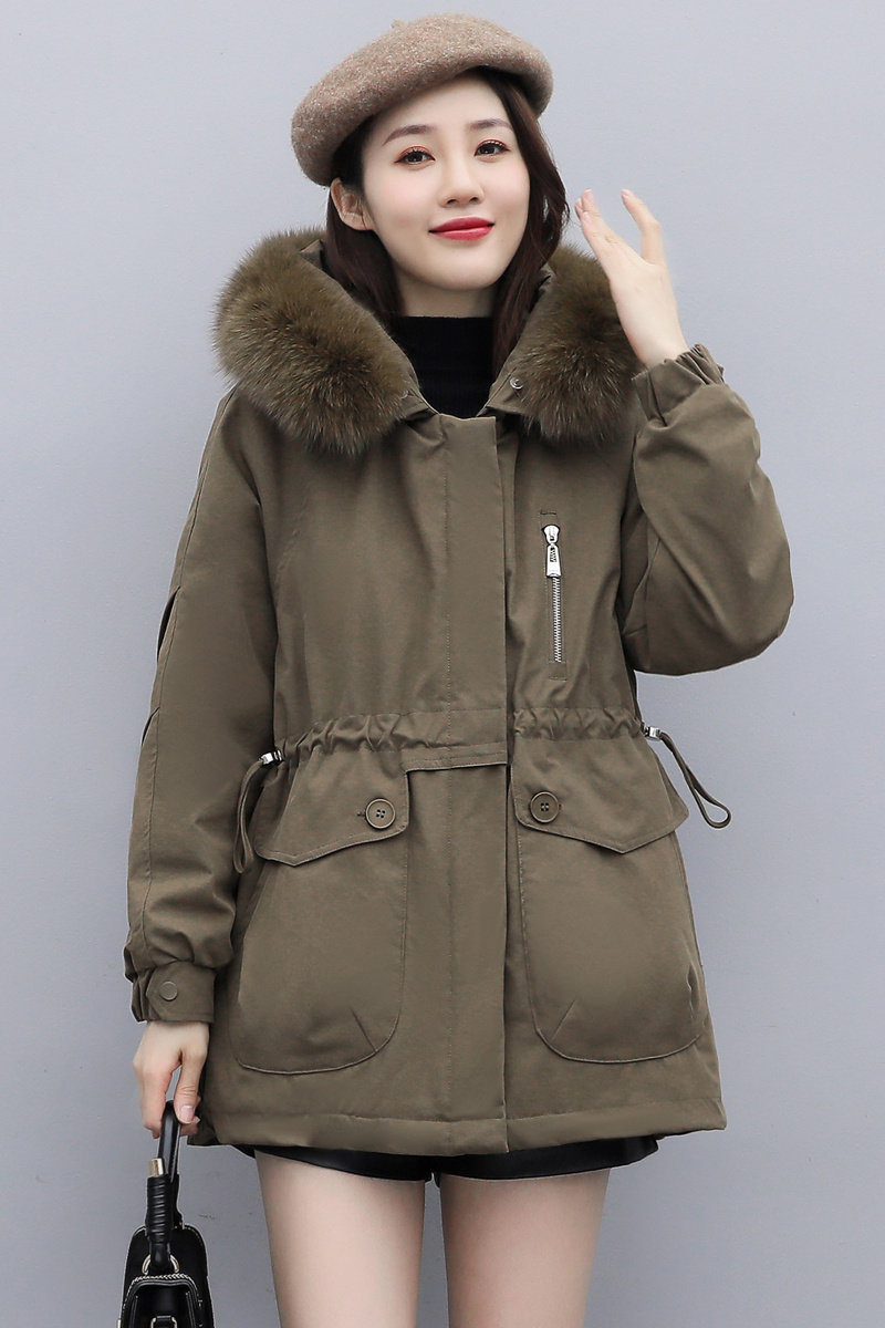 现货！23新款派克服大码毛毛保暖棉衣外套1C086-P195-K278,女装派克服,衣珂纱朗