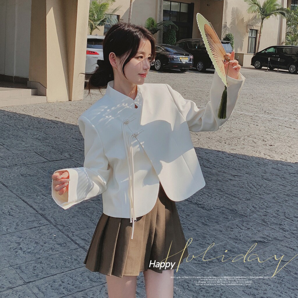 2C077-9011大货已出主推款原创新中式小西装外套P125K178,女装西装,2C077