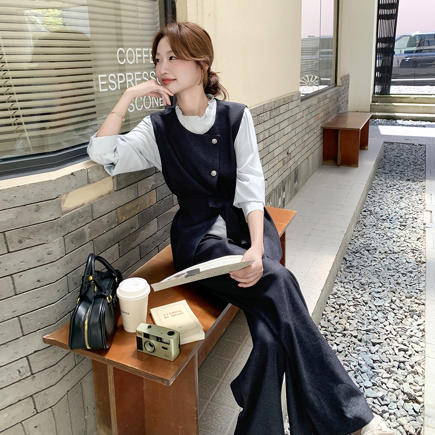 设计感气质显瘦西服套装女2025春秋季新款韩版宽松休闲通勤三件套,女装套装/套裙,2C218