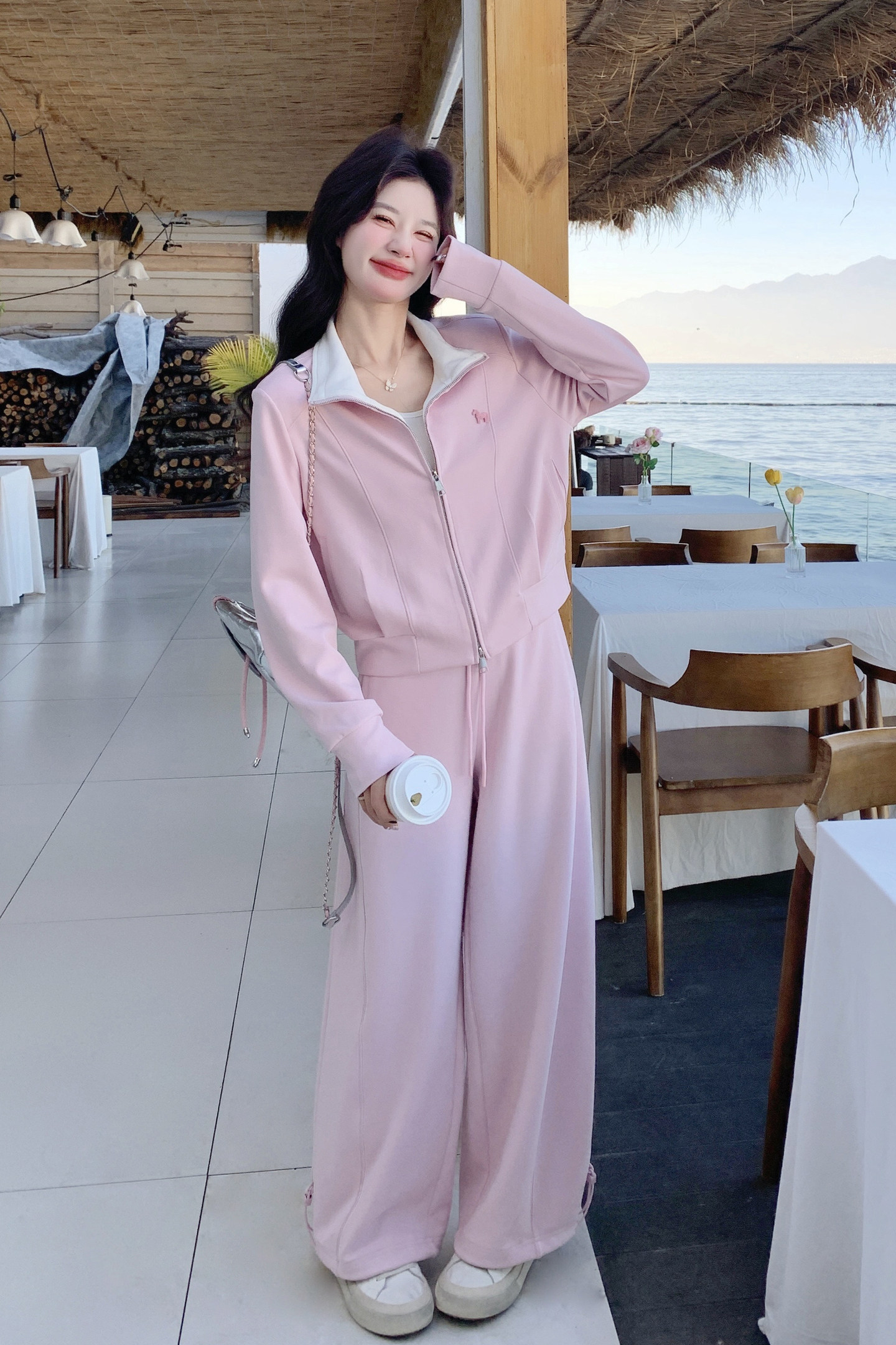 高级感休闲运动套装女2026新款阔腿裤两件套2C227/6603/P215K348,女装套装/套裙,2C227