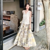 现货：夏装新款镂空马甲半身裙两件套装裙2C135-8872P145K208，女装套装/套裙，2C135