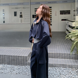 25新款休闲拼接长袖上衣长裤套两件套2C215-P175-K235，女装套装/套裙，2C215