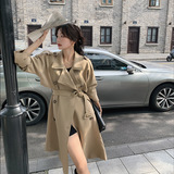 【现货】春秋双排扣女士中长款风衣2C238-P155-K218，女装风衣，2C238