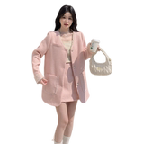 小香风时尚套装开衫连衣裙甜美针织套装女装短款秋冬春秋气质长袖，女装套装/套裙，2C212