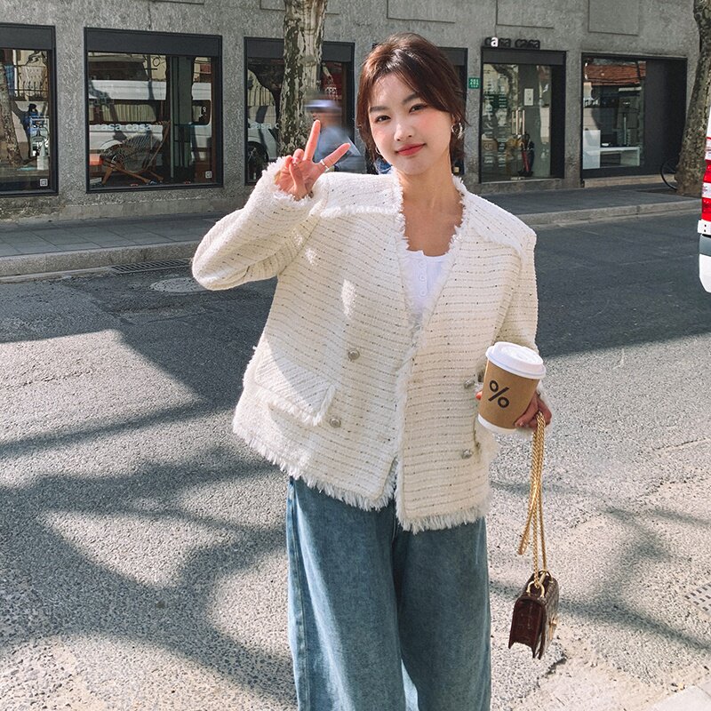 法式小香风外套女春秋2025新款小个子高级感轻熟风御姐名媛气质图片