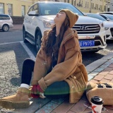 大货已出皮毛一体外套加厚2C112-A888-P170-258，女装棉衣/棉服，2C112