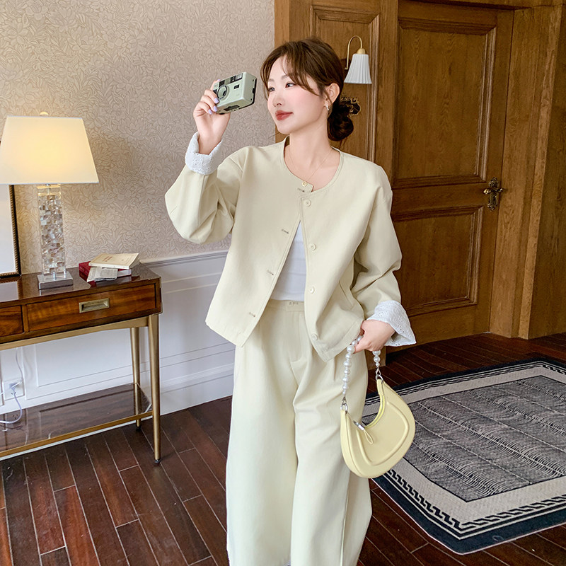 现货蕾丝花边拼接套装2C117-1754P165K238,女装套装/套裙,2C117