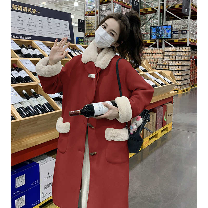 现货2025年冬季新款时尚加绒长大衣2C098-8971P215K318图片