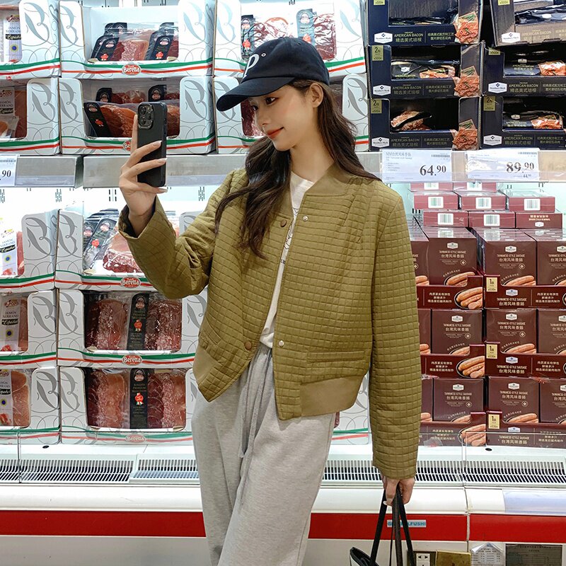 秋装格子短外套057-5866-P135K198,女装短外套,2B080