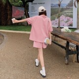 主推!小个子时尚减龄运动短裤套装P125K188，女装套装/套裙，2C029