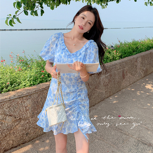 夏季新款碎花连衣裙 2C018-339-P105 158图片