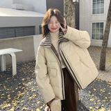 韩系chic立领泡芙羽绒服女2025冬季新款加厚面包服外套高级小众，女装羽绒服，2B237