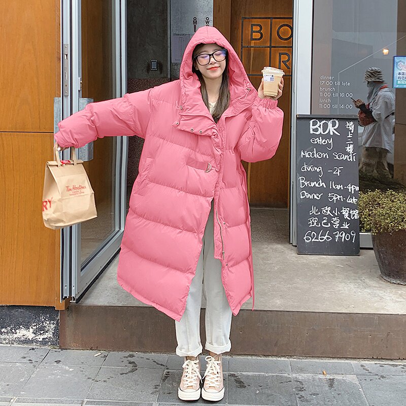 韩式学院风中长款棉衣P185K278,女装棉衣/棉服,2C333