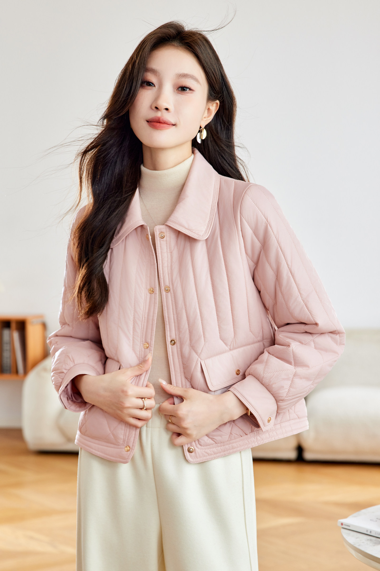 短款轻薄羽绒棉服2025冬新款小个子超好看高端洋气夹棉外套小棉袄,女装棉衣/棉服,唯婧