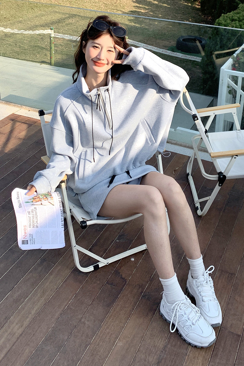 新品盐系轻熟风休闲小个子运动卫衣套裙5851-P145-K208,女装套装/套裙,2C159