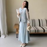 新款！2026春季风立体印花三件套装裙C219-P190K308，女装套装/套裙，2C320