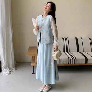 新款！2026春季风立体印花三件套装裙C219-P190K308图片