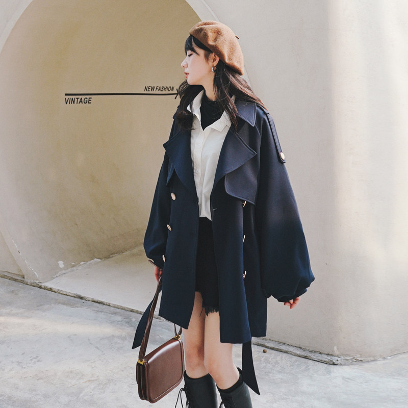 【24春】金属扣+灯笼袖风衣外套2C069-3003-P135控188,女装风衣,2C069