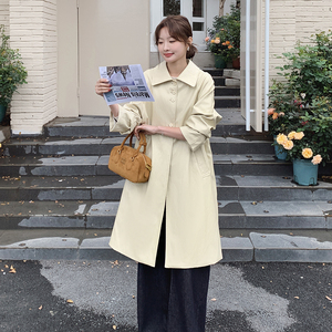 卡其色风衣外套女2025年秋季新款小个子中长款休闲韩版气质高级感图片