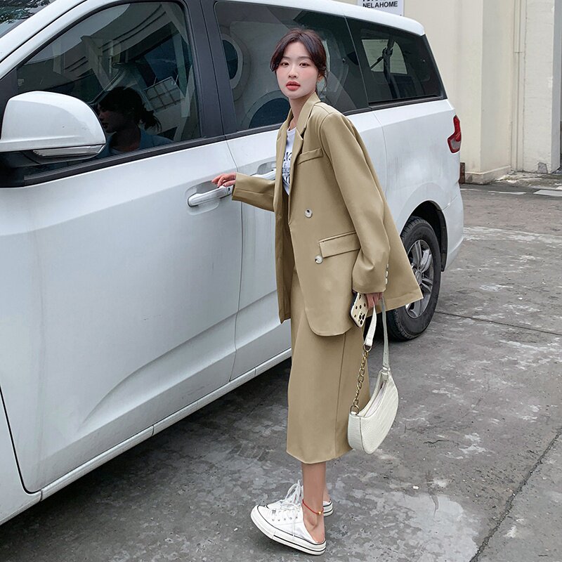 大量现货#2025秋装西装套装裙两件套#2C133-812-P155-K218,女装套装/套裙,2C133