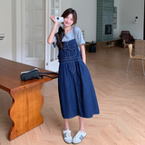 新款现货2025夏季休闲抽带牛仔两件套套装2C098-851P135K198，女装套装/套裙，2C098