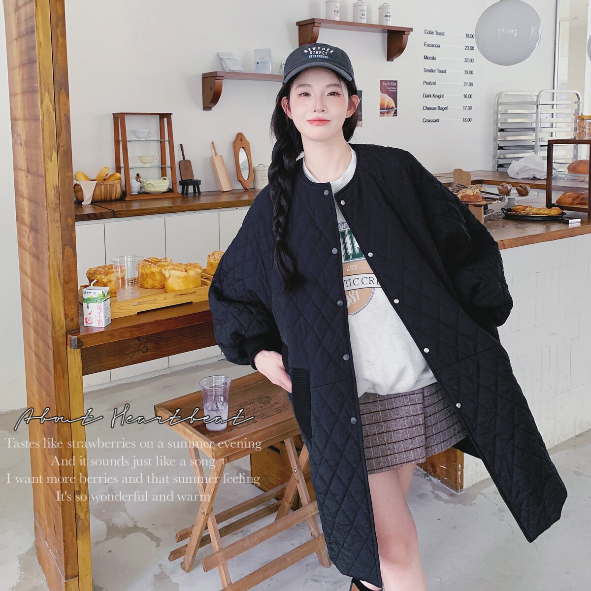 【大货已出】又轻又暖蝙蝠袖复古绗线菱格棉服6687-P165控248,女装棉衣/棉服,2C137